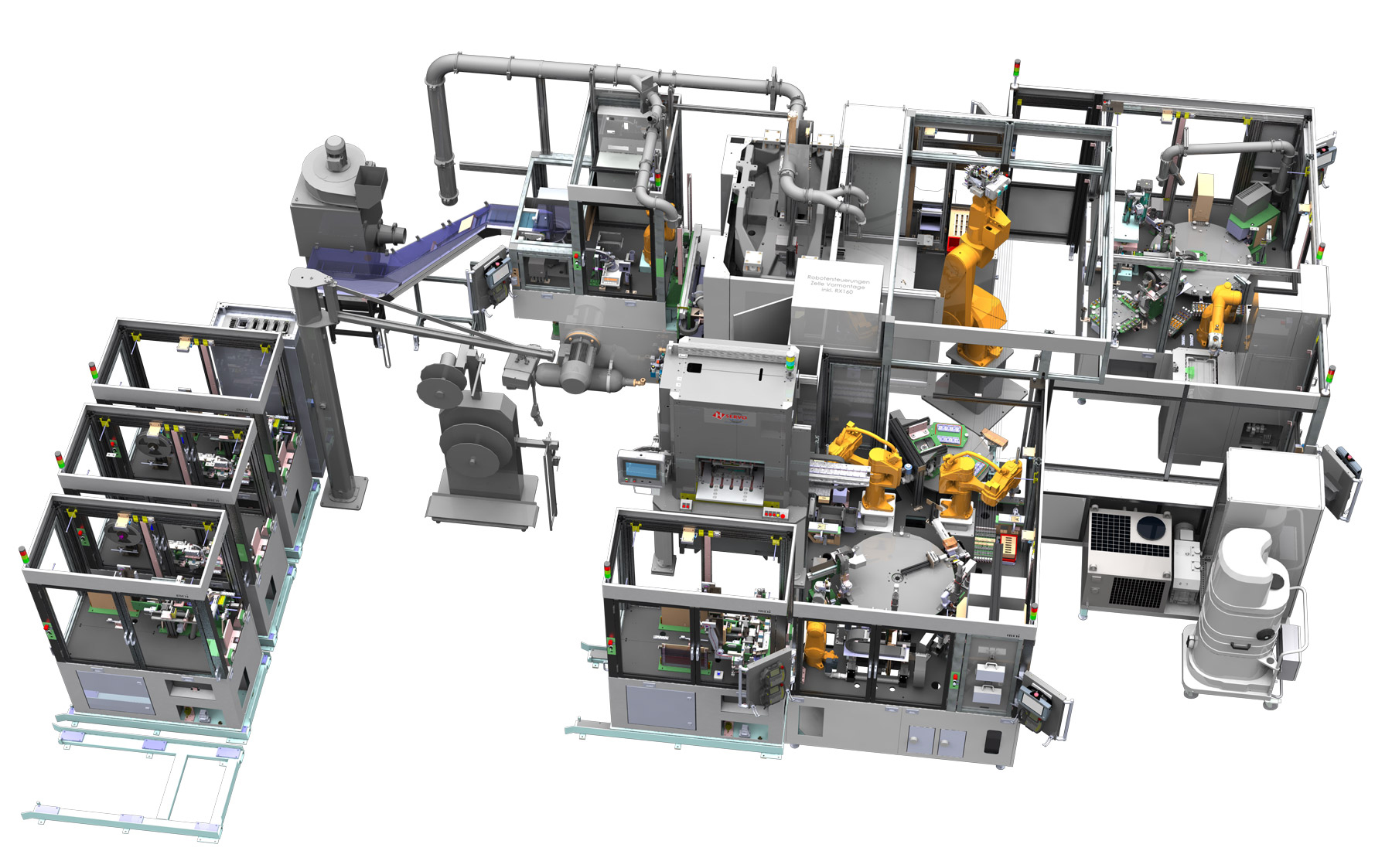 mai-testautomation Automationsanlage, Roboterautomation